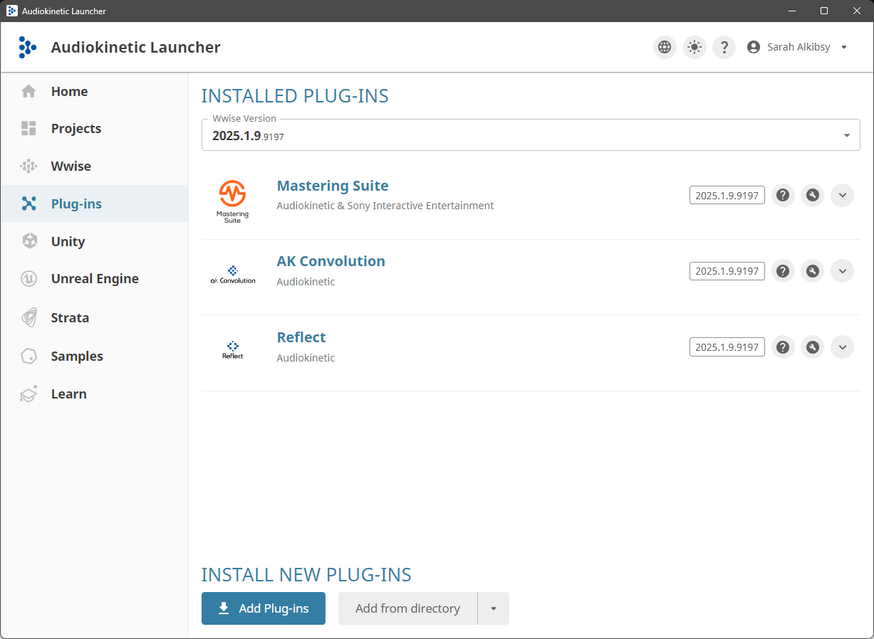Audiokinetic Launcher