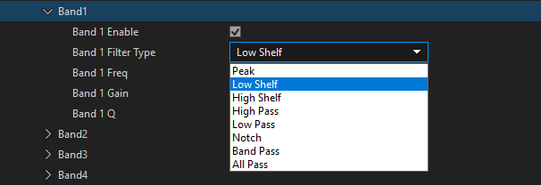 Late Reverb Parameters