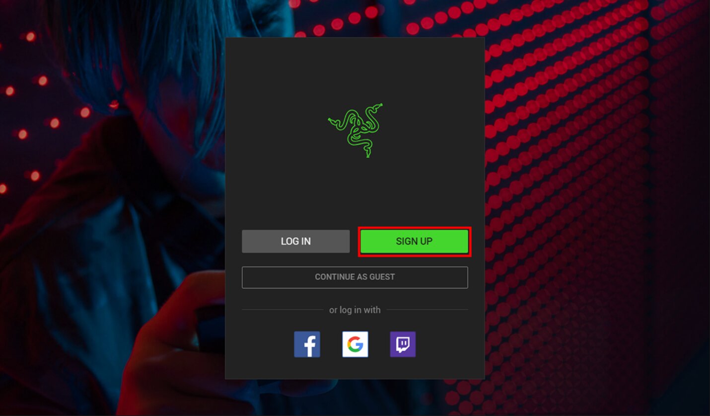 Interhaptics Player Login Screen