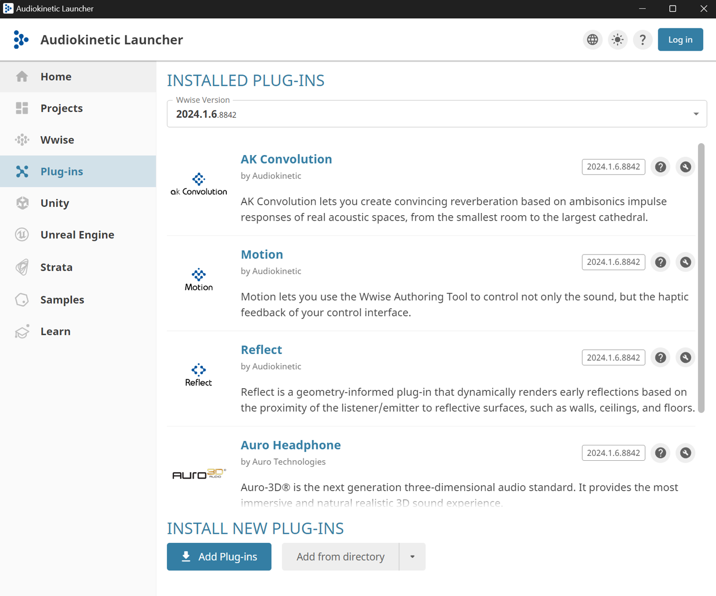 Audiokinetic Launcher